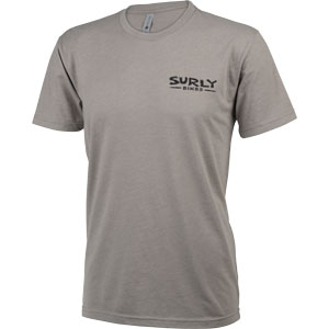 Surly The Ultimate Frisbee Men's T-Shirt, front, grey, on white background