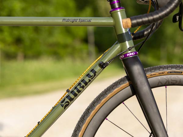 Midnight Special detail of headtube, downtube, and top tube