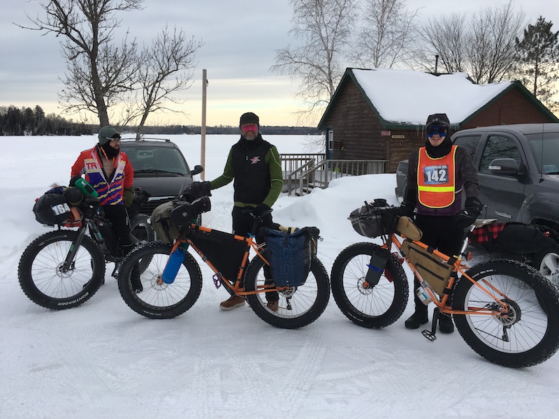 Leaving Checkpoint #2 in -10 degree temps (at least it was daylight though)