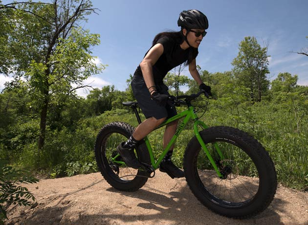 Surly Ice Cream Truck riding off road