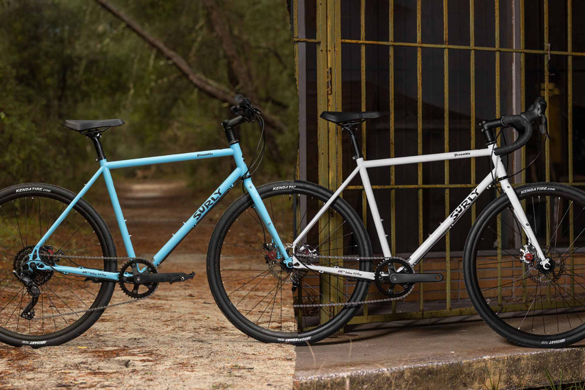 Surly Flat Bar and Drop Bar Preamble bikes split image