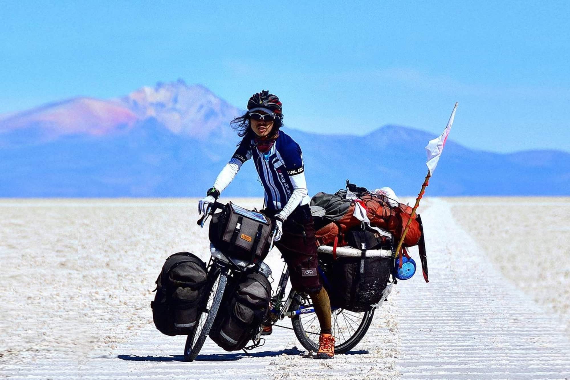 Ryohei on the salt flats