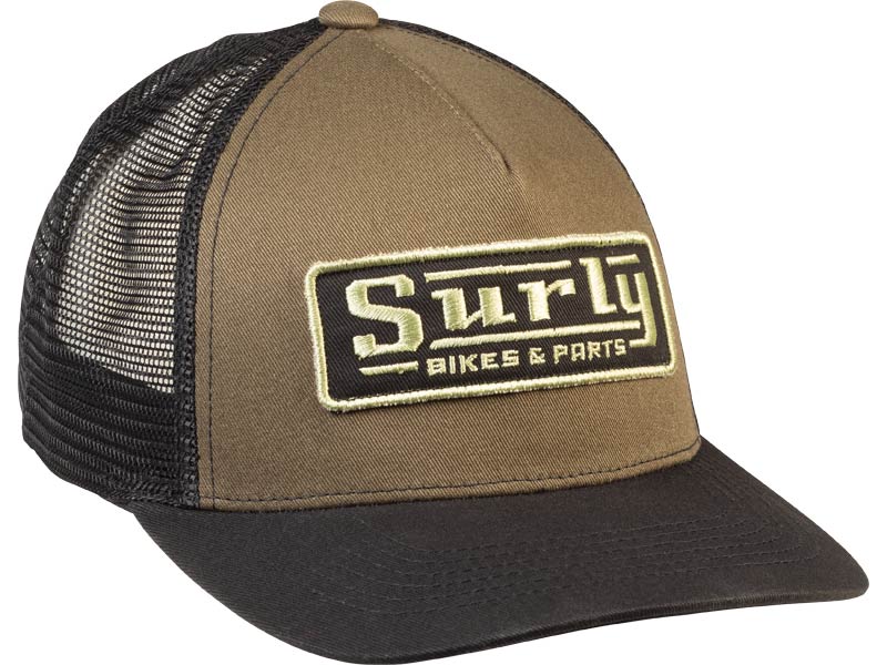 Assistant Executive Director Trucker Hat, front, green and black