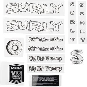 Big Fat Dummy Decal Set, white