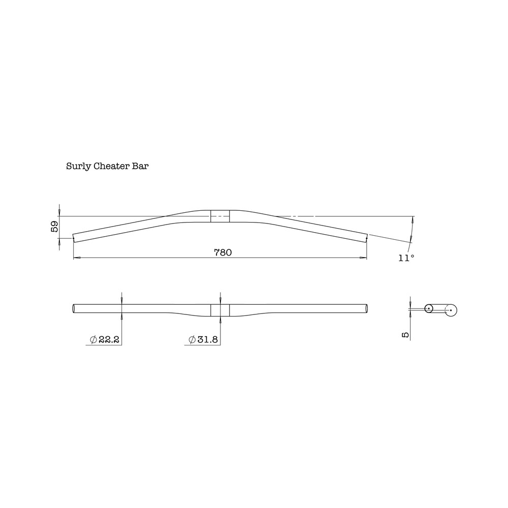 Surly Cheater Bar Geometry