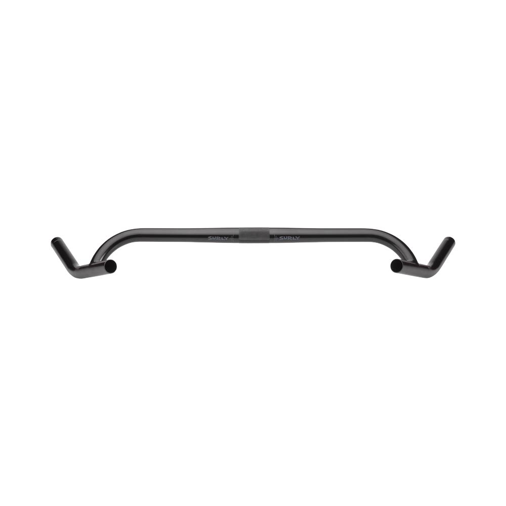 Surly Corner Bar Handlebar, front view, black color on white background