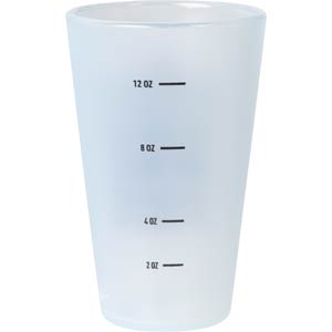 Surly Dr. Chromoly's Silicone Pint Glass measuring lines - back