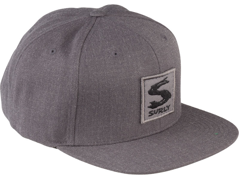 Surly Gray Area Snap Back Hat - Dark Heather Gray, One Size