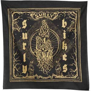 Surly Junk Rag, black/gold, on white background