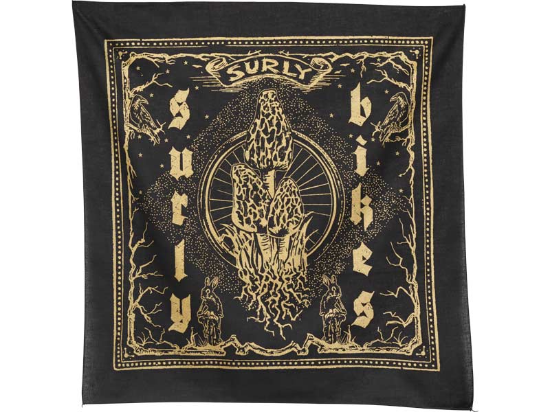 Surly Junk Rag, black/gold, on white background