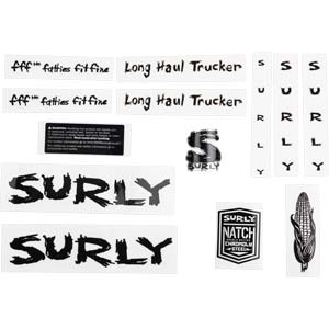 Long Haul Trucker Decal Set, black