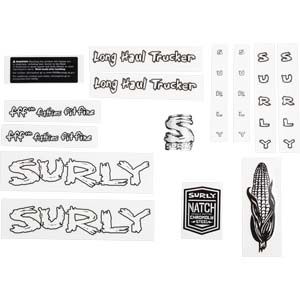 Long Haul Trucker Decal Set, white