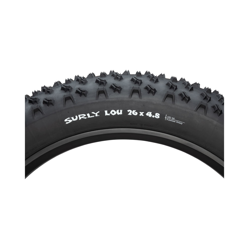 Surly Lou 26 x 4.8 120tpi Folding Tire - sidewall view