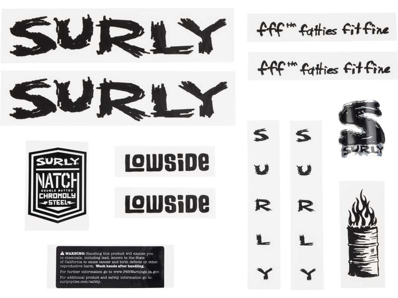 Lowside Decal Set, black