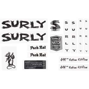 Pack Rat Decal Set, black