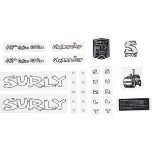 Steamroller Decal Set, white