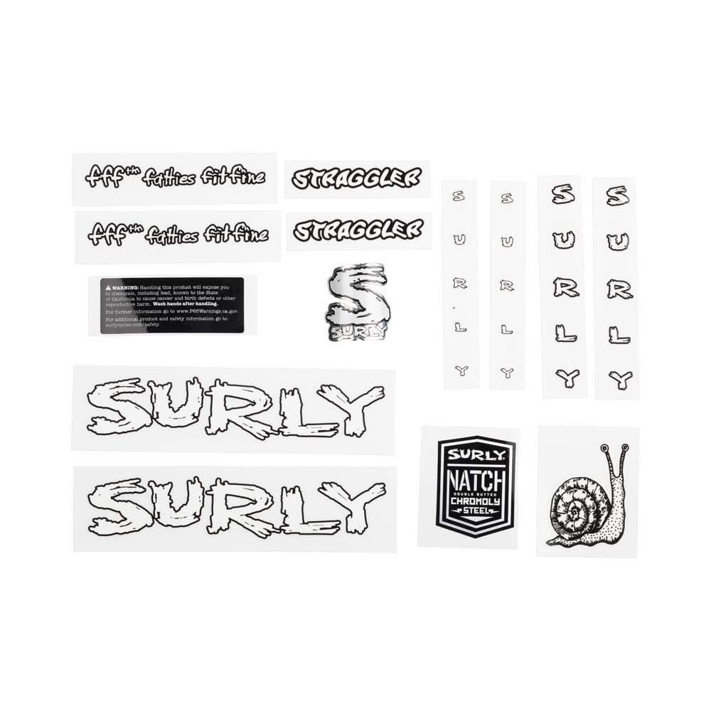 Straggler Decal Set, white