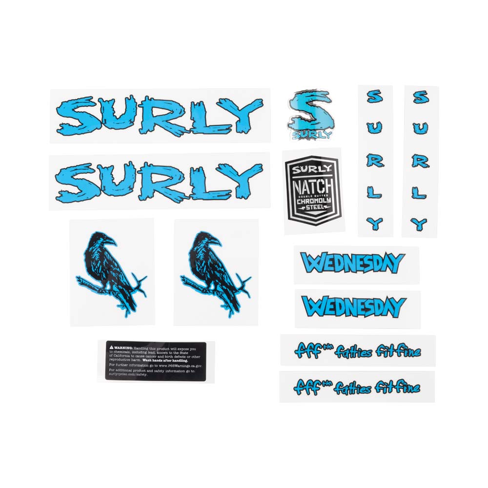 Wednesday Decal Set, blue